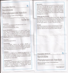 Nandrolone Phenylpropionate Injection genesis инструкция (вкладыш)